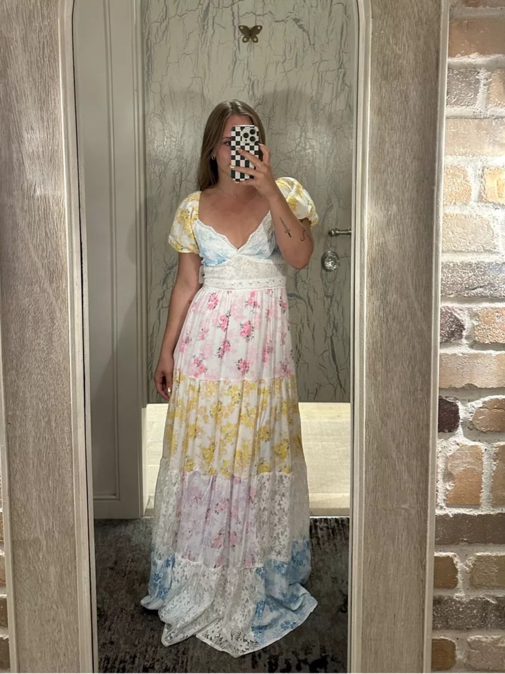NWT Altar’d State Darianne Floral Maxi Dress - Picture 4 of 8